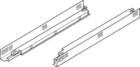 Tandem Plus Full-Extension 9" Runner Zinc Blumotion